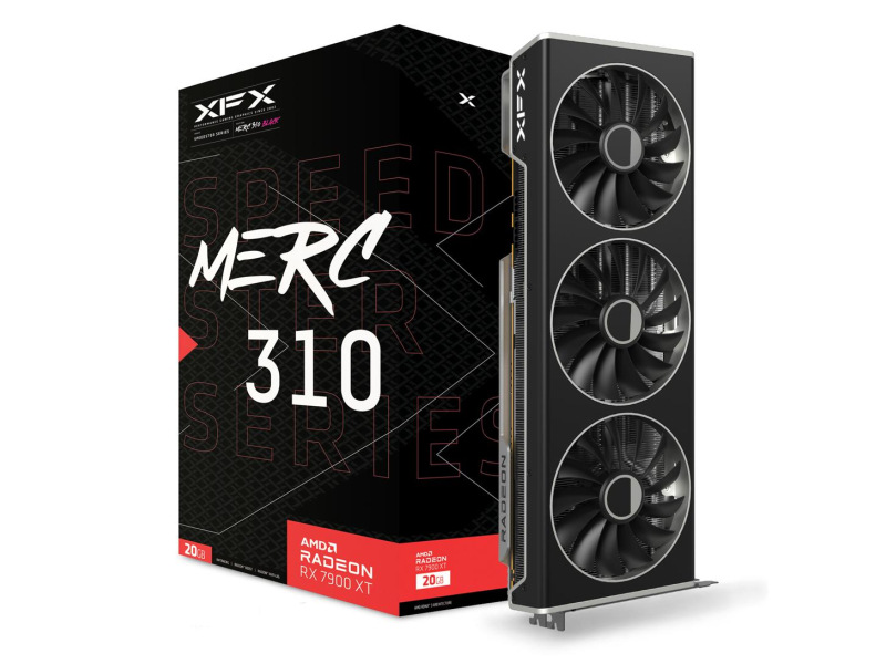 XFX Radeon RX 7900 XT BLACK Gaming SPEEDSTER MERC310 20GB GDDR6